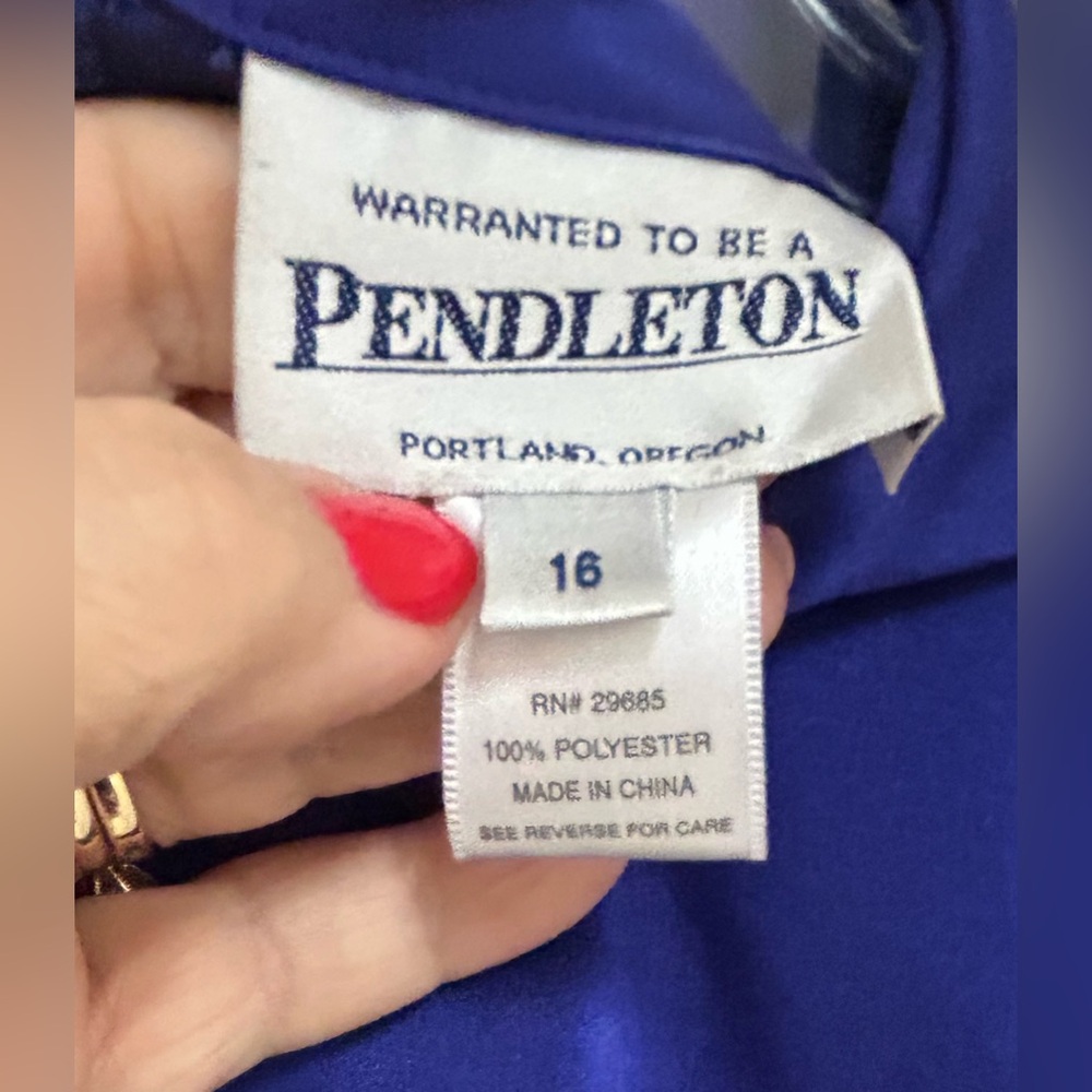 Pendleton Purple Women's Blouse - image 3